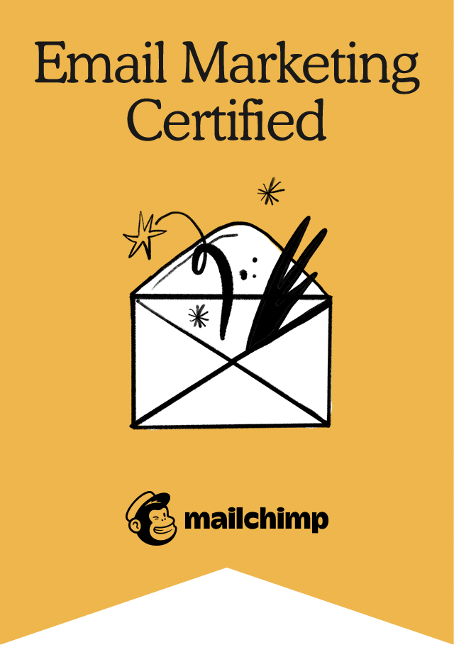 Mailchimp Email Marketing credential artwork