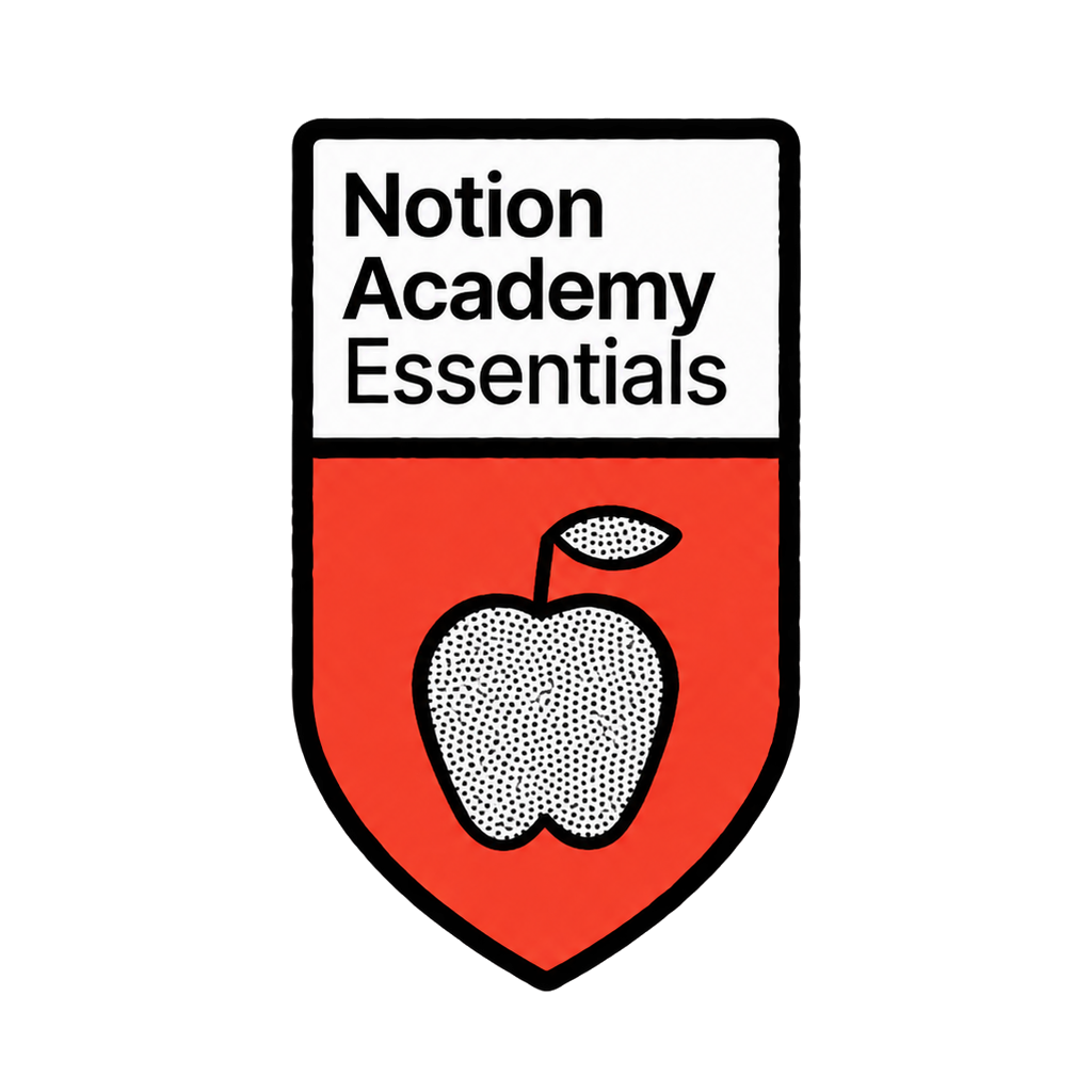 Notion Essentials badge
